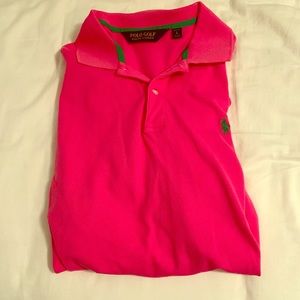 Polo Golf Pink Polo Size Large